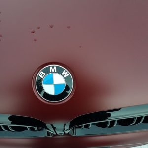 Spezialedition BMW M5 weisses Leder rote Näthe